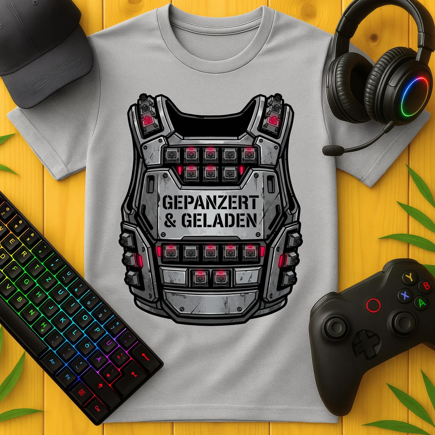 Gepanzert und geladen T-Shirt