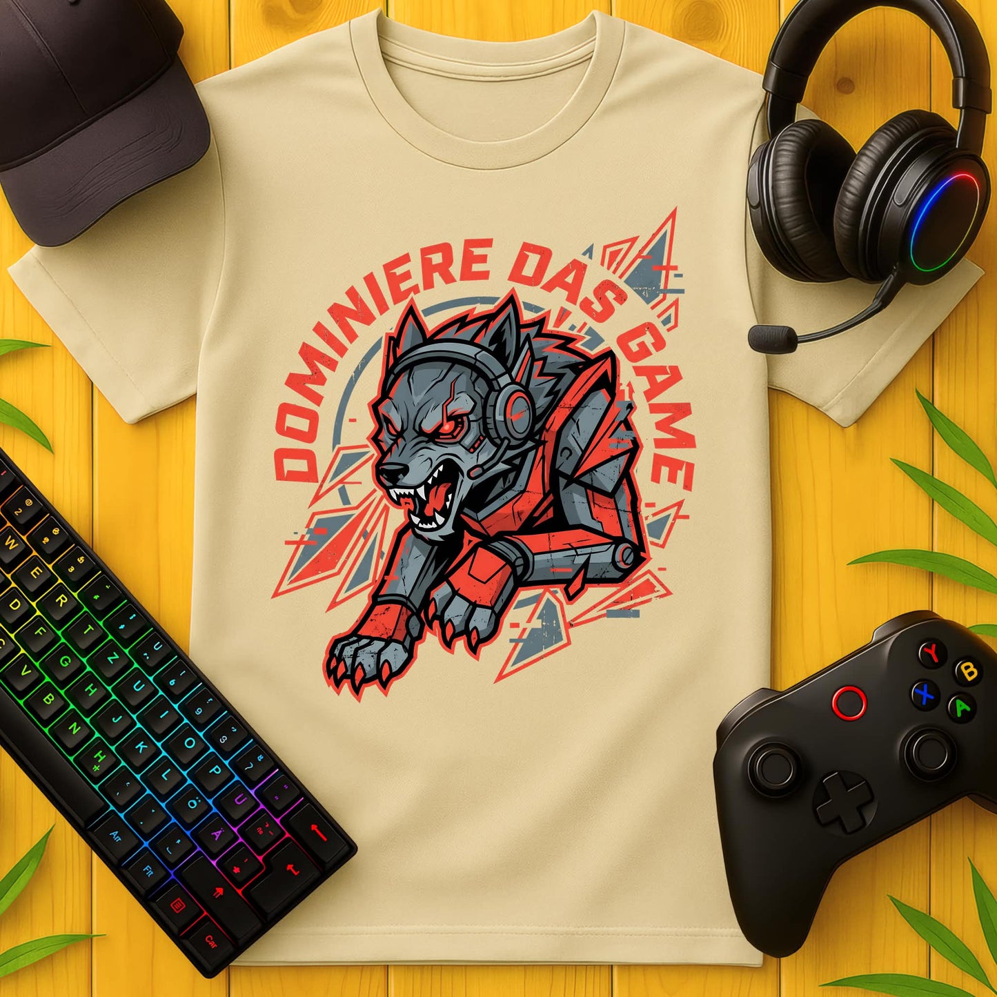Springender Wolf T-Shirt
