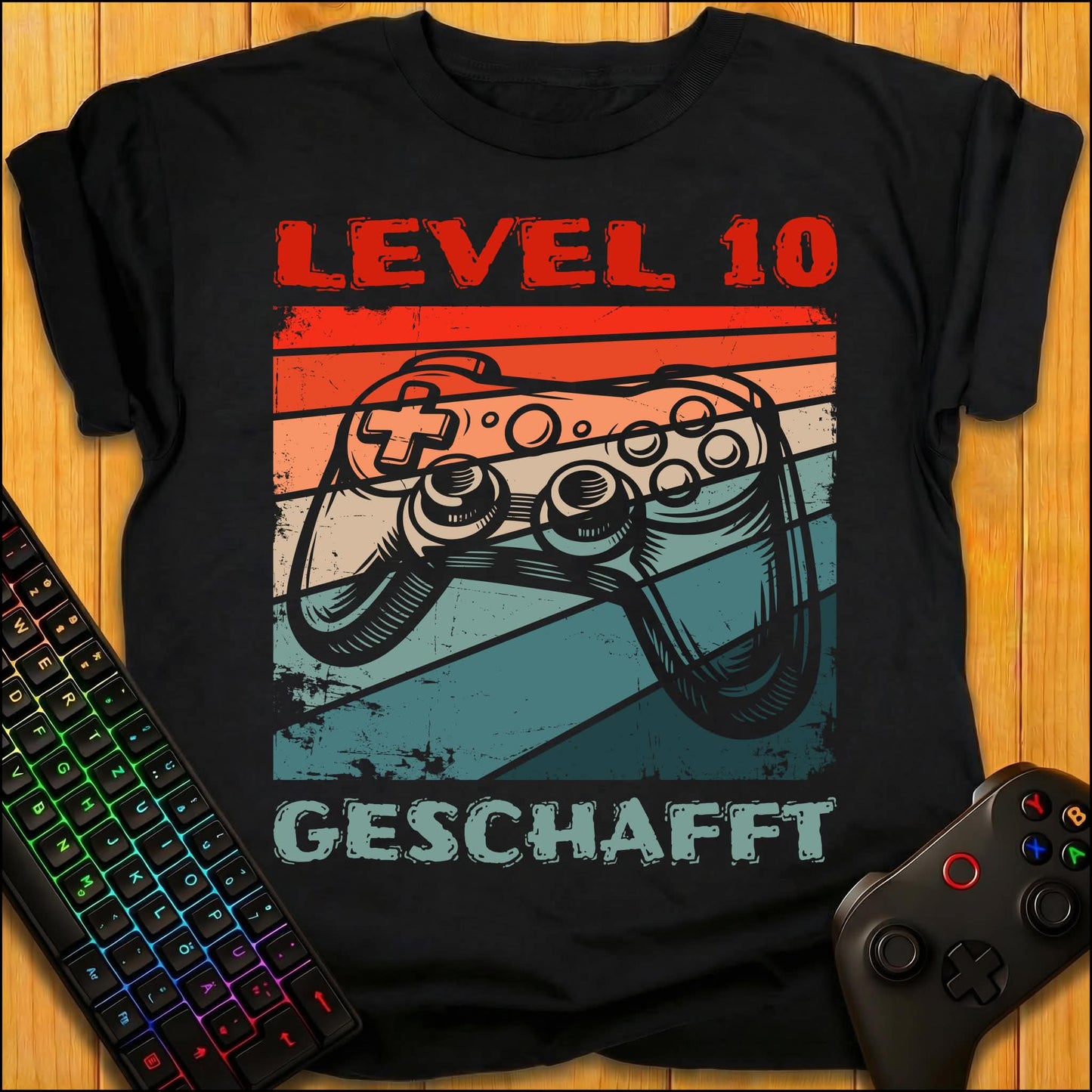 Level 10 Geschafft T-Shirt für Kids