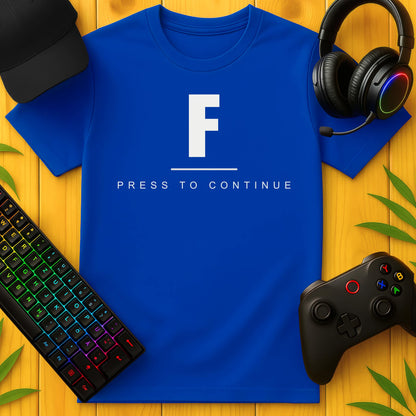 F to Continue T-Shirt für Kids