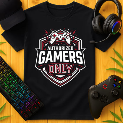 Authorized Gamers Only T-Shirt für Kids