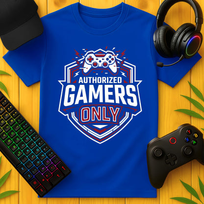 Authorized Gamers Only T-Shirt für Kids