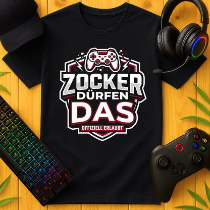 Zocker dürfen Offiziell T-Shirt für Kids