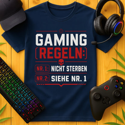 Gaming Regeln T-Shirt für Kids