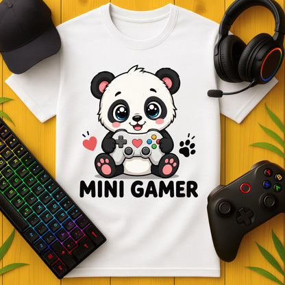 Mini Gamer Panda T-Shirt