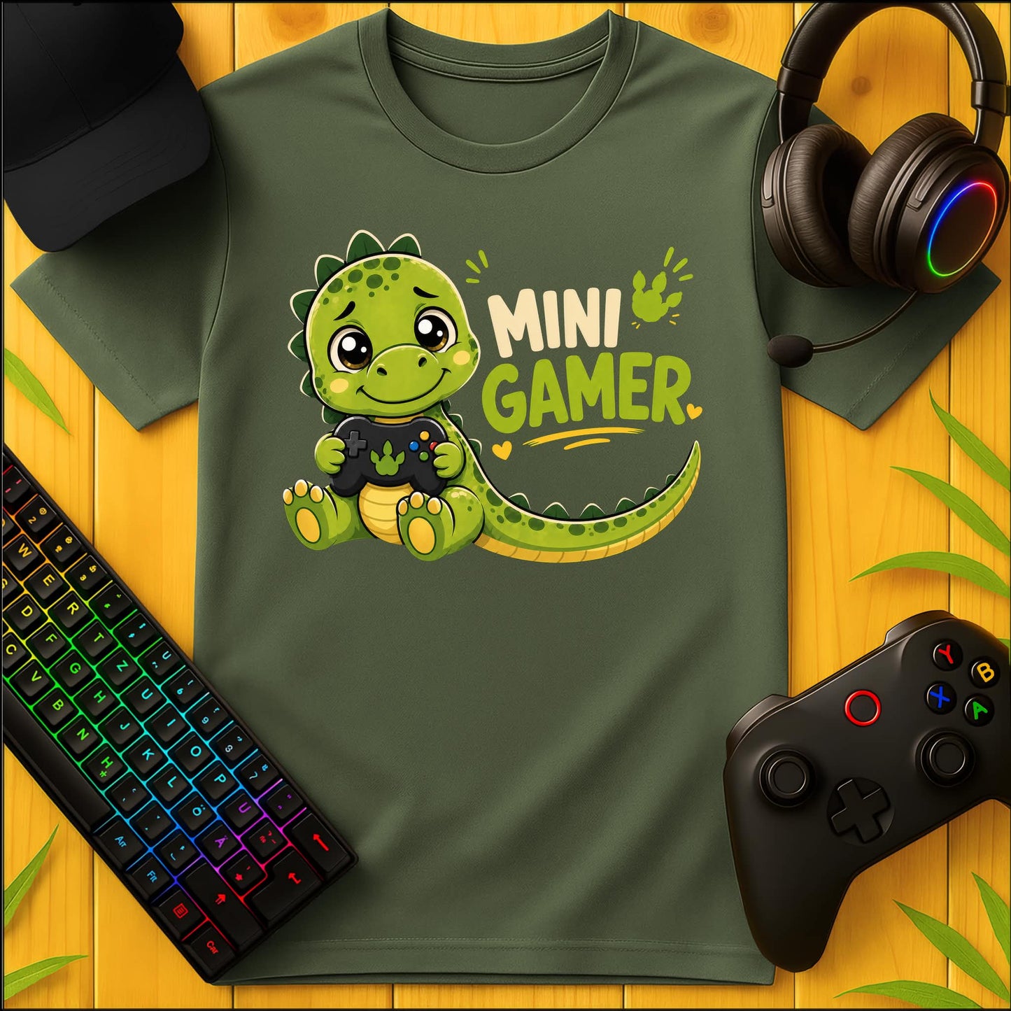 Mini Gamer Dino T-Shirt