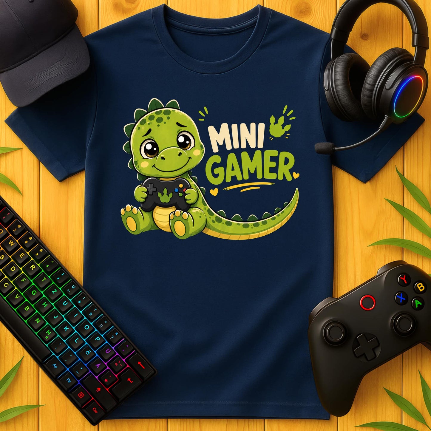 Mini Gamer Dino T-Shirt