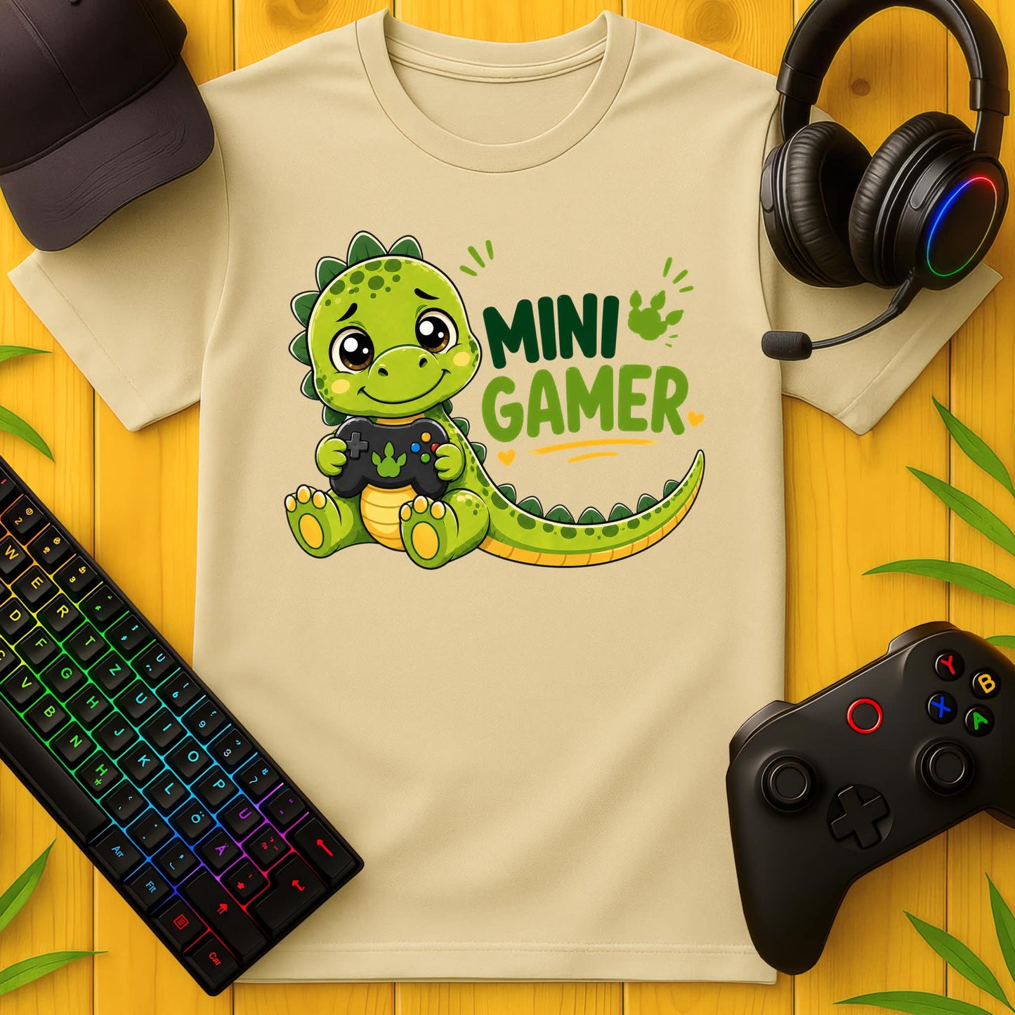 Mini Gamer Dino T-Shirt