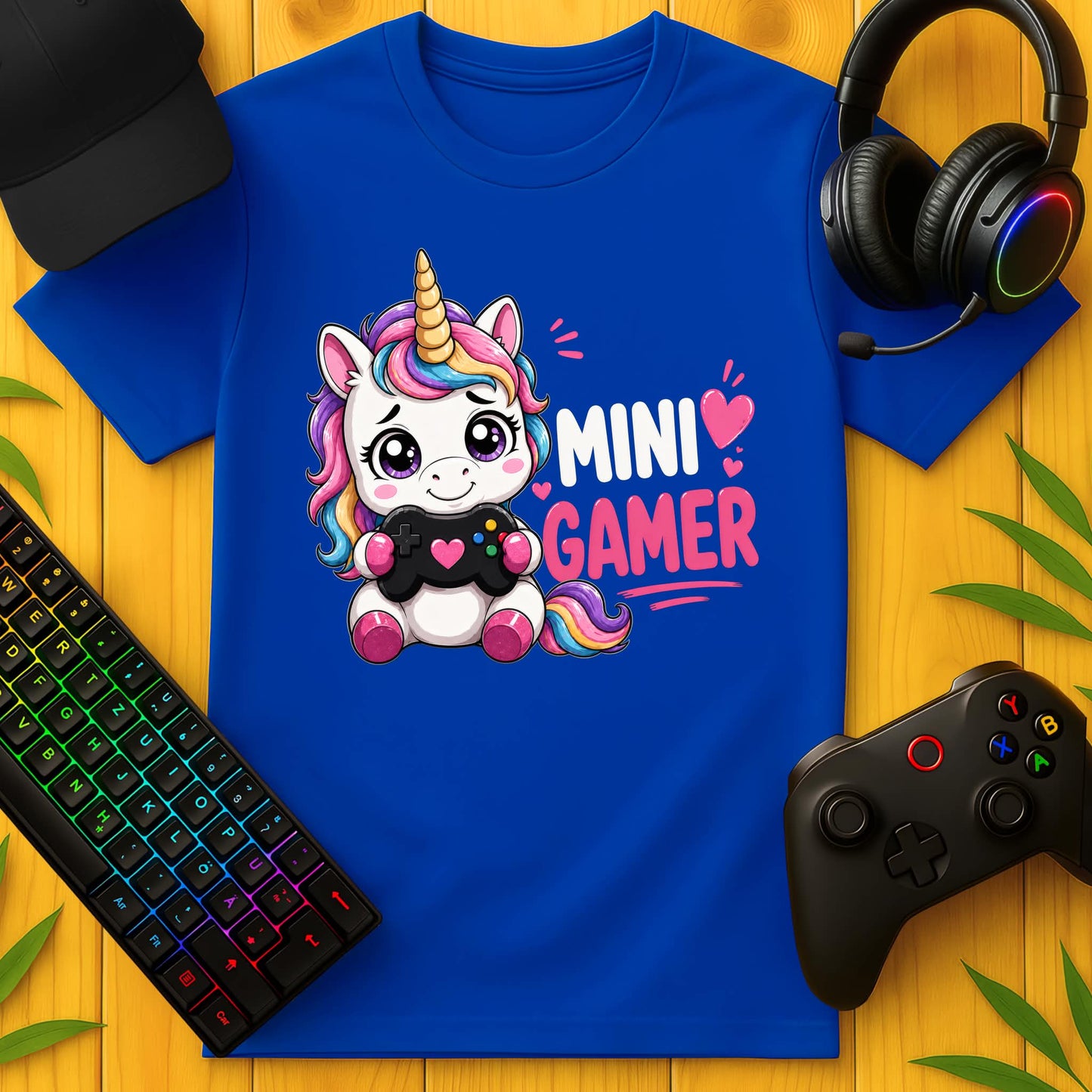 Mini Gamer Einhorn T-Shirt