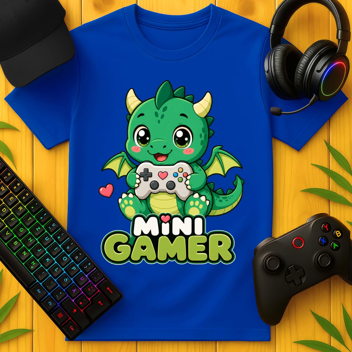 Mini Gamer Drachen T-Shirt