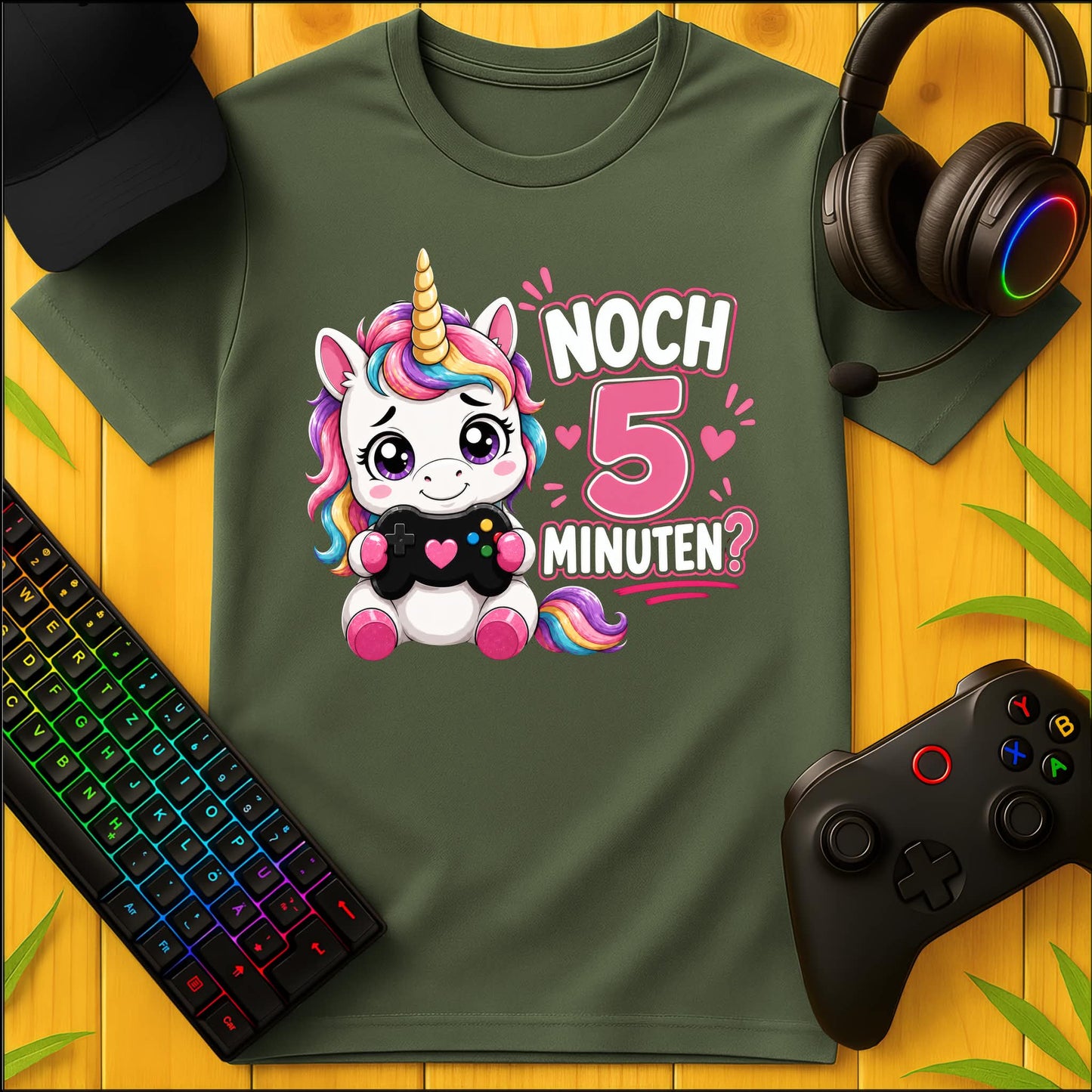 Noch 5 Minuten Einhorn T-Shirt
