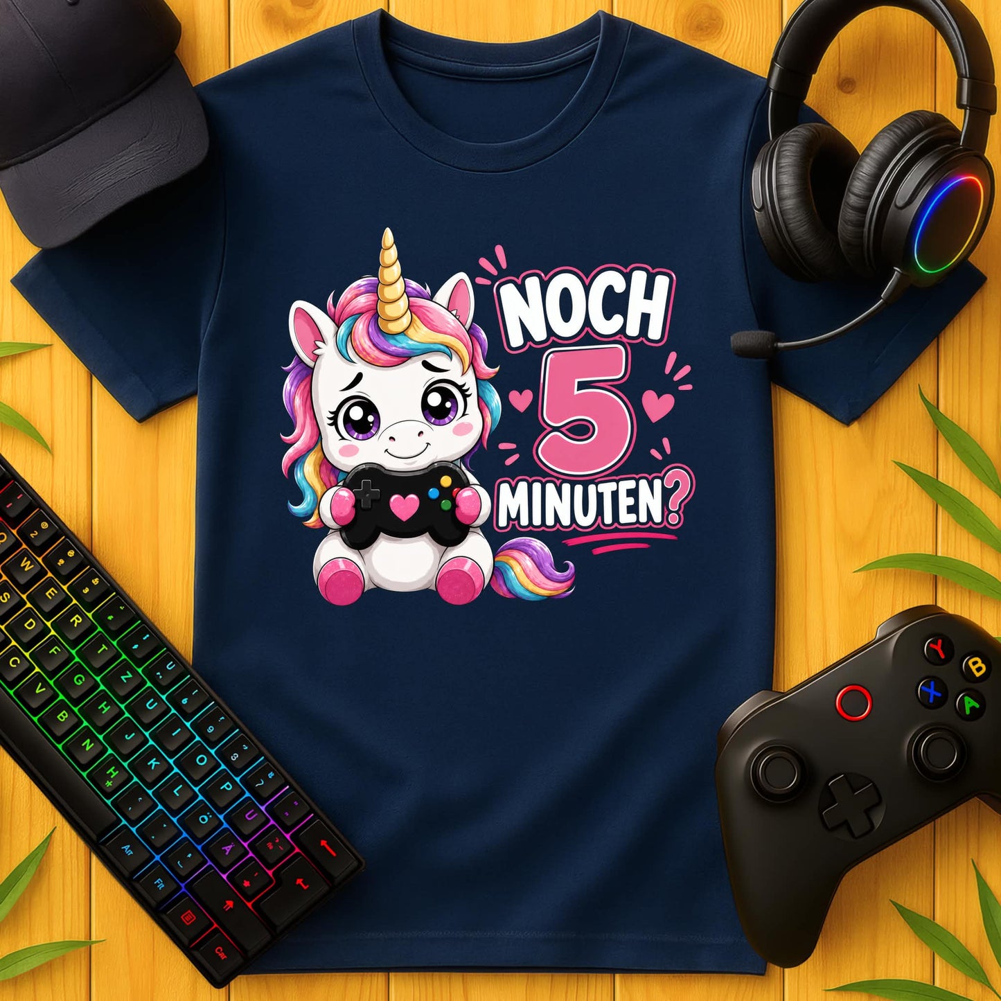 Noch 5 Minuten Einhorn T-Shirt