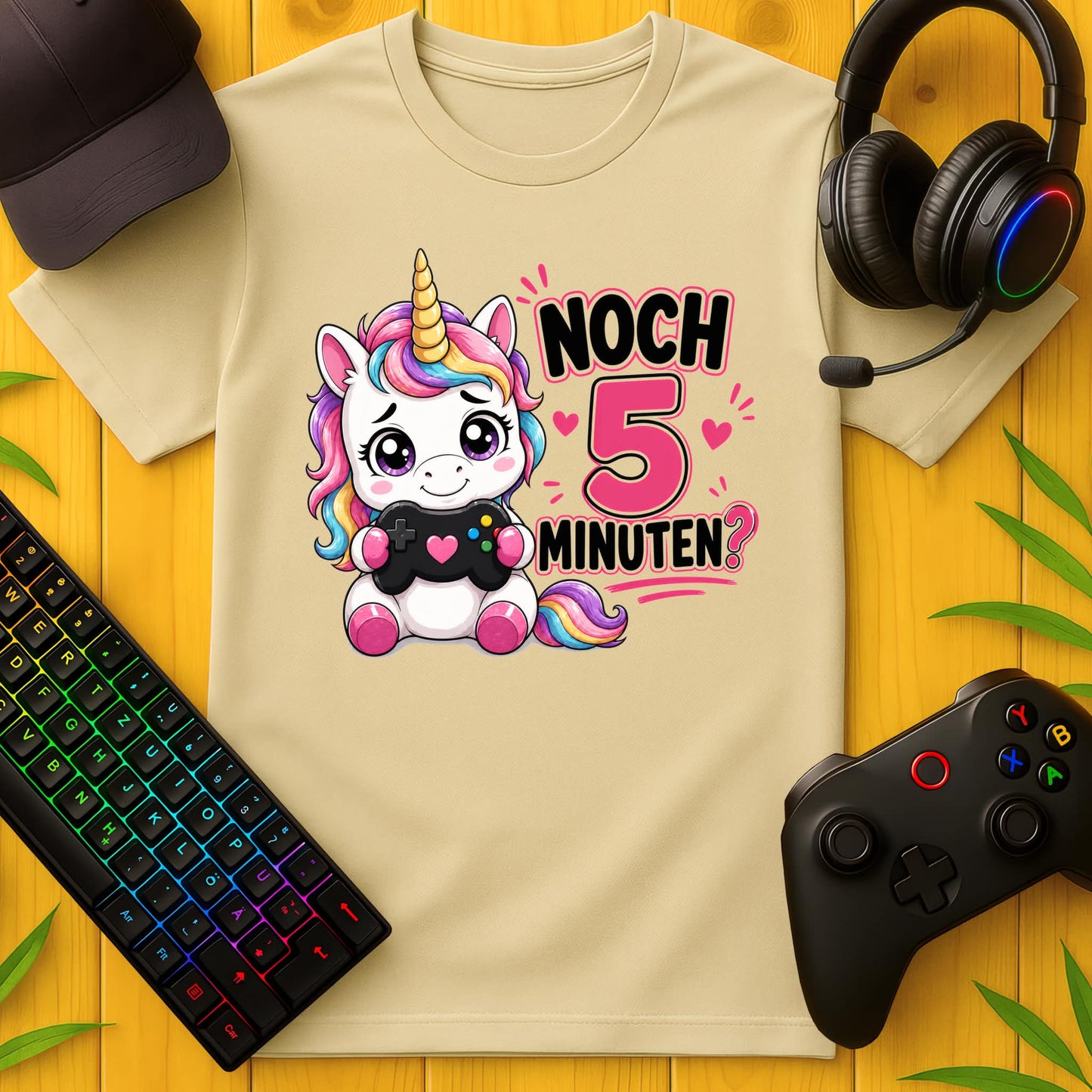 Noch 5 Minuten Einhorn T-Shirt