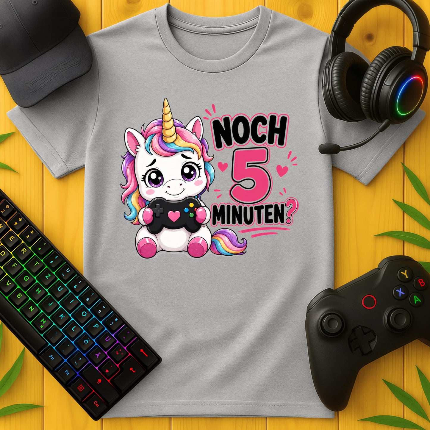 Noch 5 Minuten Einhorn T-Shirt