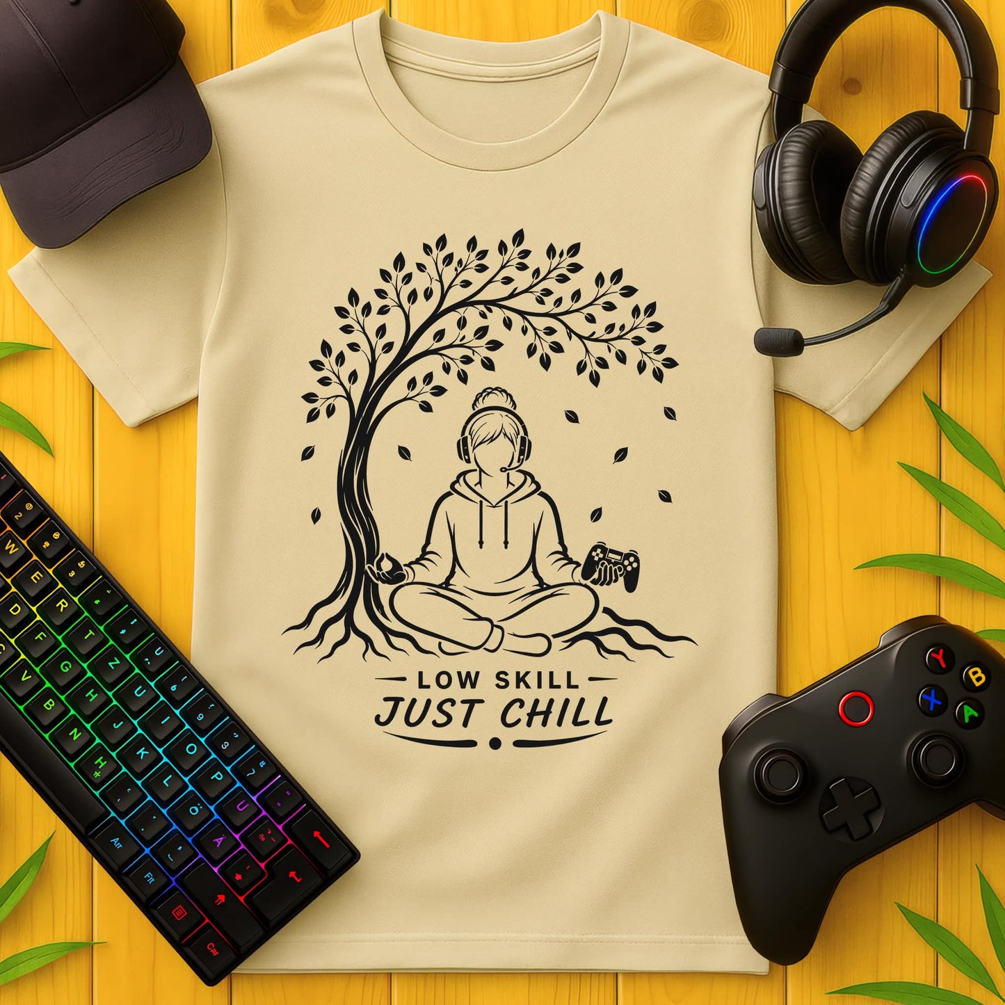 Low Skill Yoga Baum T-Shirt