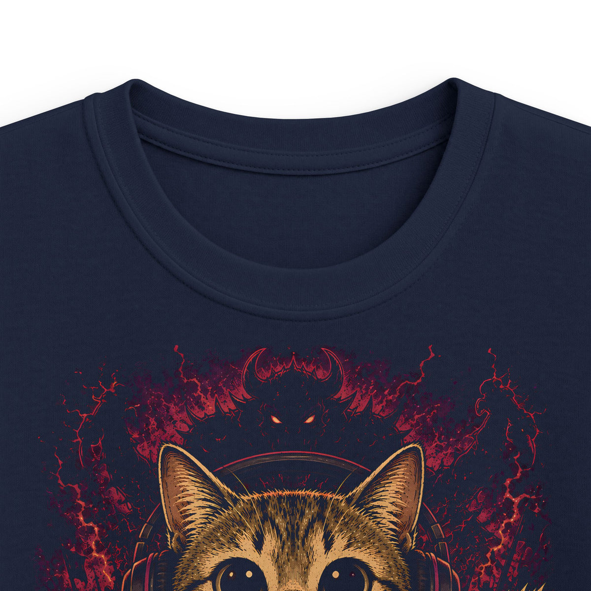 Gaming Kitty Kopfhörer T-Shirt für Kids